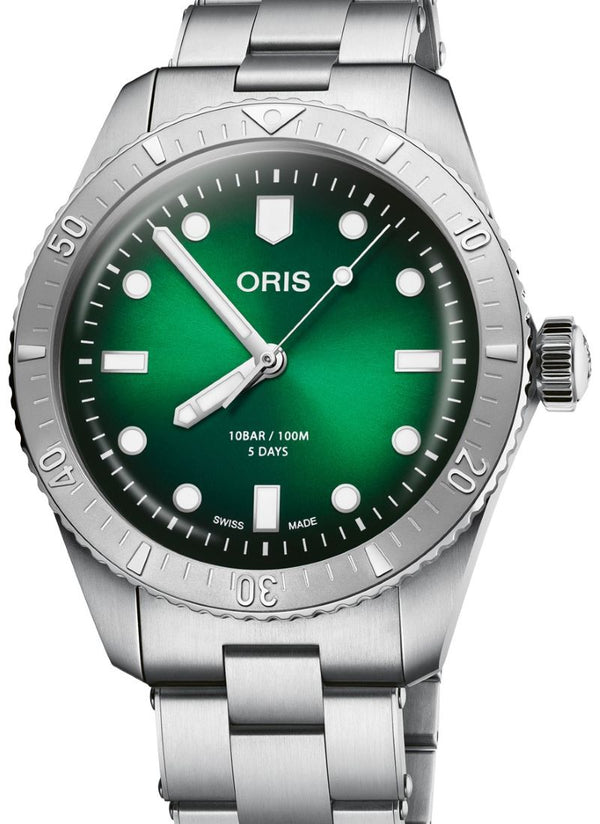 Oris Divers Sixty Five 38 mm Stal Zielony