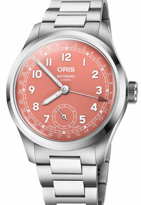 Oris Big Crown Pointer Date 40 mm Stal Rozowy