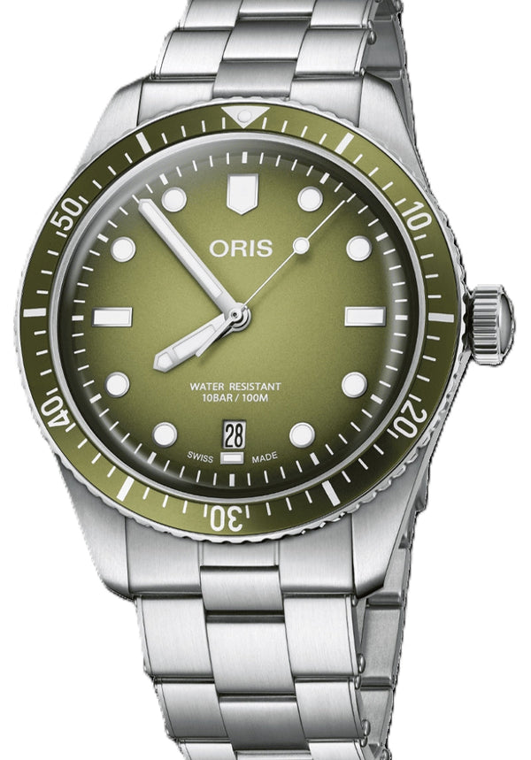 Oris Divers Sixty-Five Date 40 mm Stal Zielony