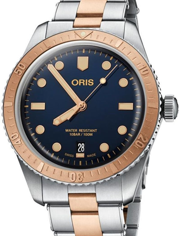 Oris Divers Sixty Five 40 mm Stal Niebieski