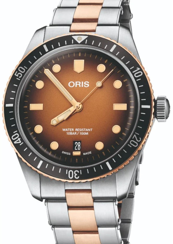 Oris Divers Sixty Five 40 mm Brąz Brązowy