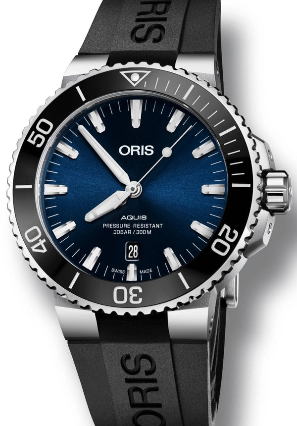 Oris Aquis Date 44mm Stal Niebieski