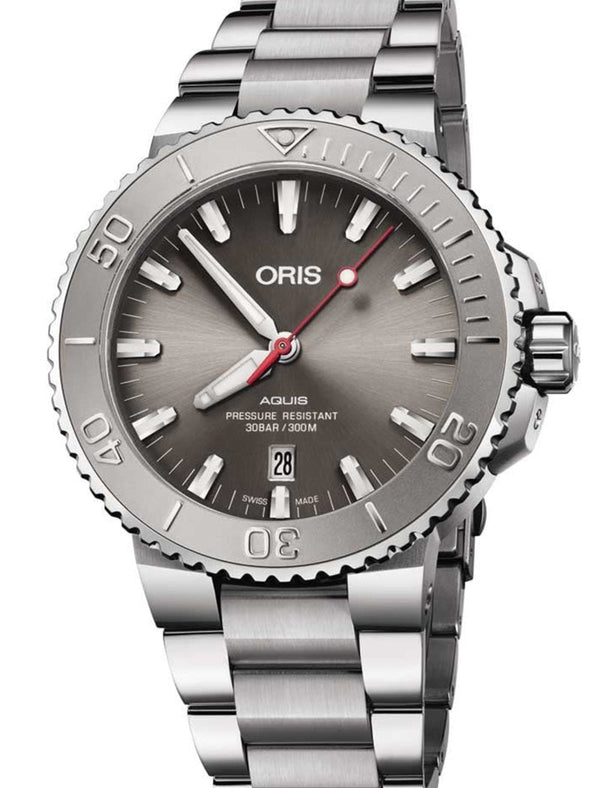 Oris Aquis Date 44mm Stal Szary