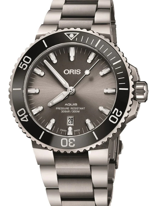 Oris Aquis Titanium Date 44mm Tytan Szary