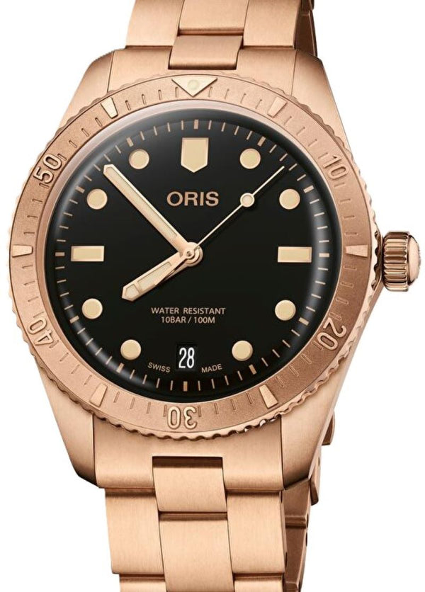 Oris Divers Sixty Five 38 mm Brąz Czarny
