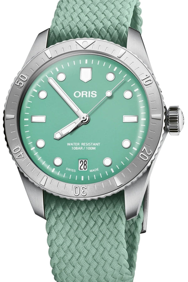 Oris Divers Sixty Five 38 mm Stal Zielony