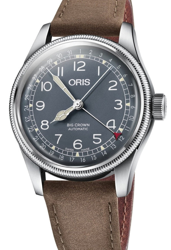 Oris Big Crown Pointer Date 40 mm Stal Niebieski