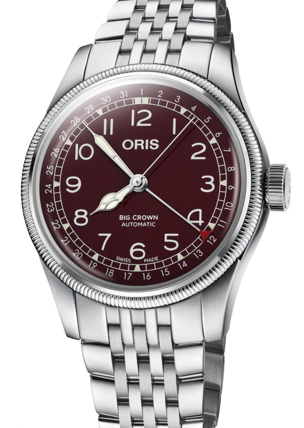 Oris Big Crown Pointer Date 40 mm Stal Czerwony