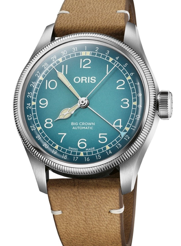 Oris Big CrownX Cervo Volante 38mm Stal Niebieski
