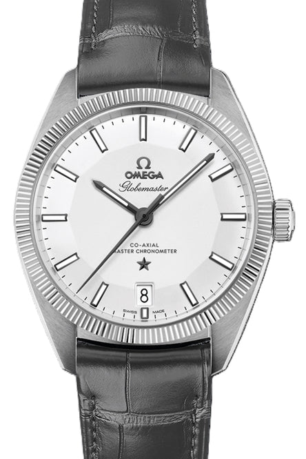 Omega Constellation Globemaster Co-Axial Srebrny 39 mm Stal