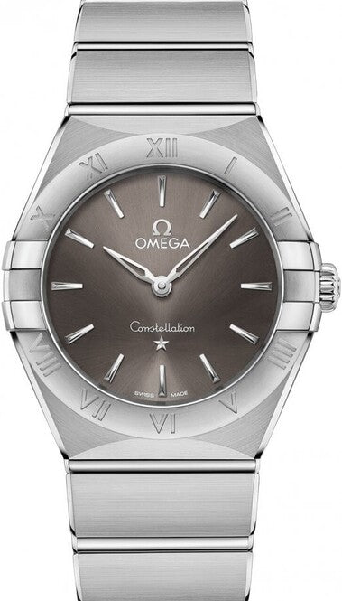 Omega Constellation Srebrny 28 mm Stal