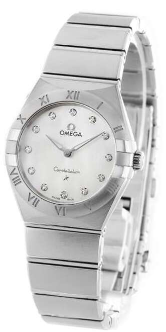 Omega Constellation Srebrny 28 mm Stal