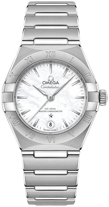 Omega Constellation Masa perlowa 29 mm Stal