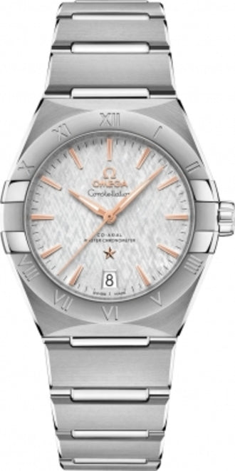 Omega Constellation Srebrny 36 mm Stal