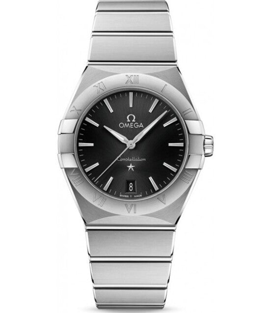 Omega Constellation Czarny 36 mm Stal