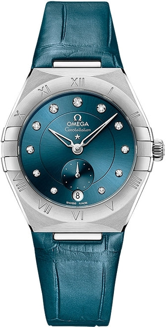 Omega Constellation Niebieski 34 mm Stal