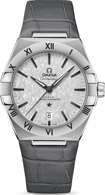 Omega Constellation Szary 39 mm Stal