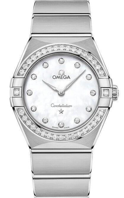 Omega Constellation Masa perlowa 28 mm Stal