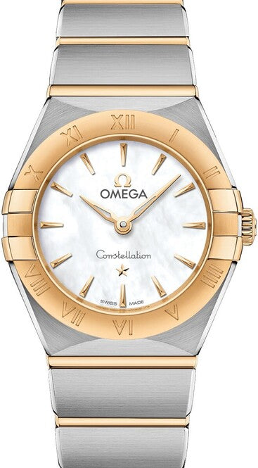 Omega Constellation Masa perlowa 25 mm Zloto/Stal
