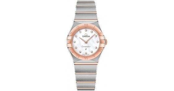 Omega Constellation Masa perlowa 25 mm Zloto/Stal