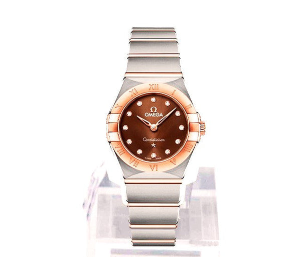 Omega Constellation Brązowy 25 mm Zloto/Stal