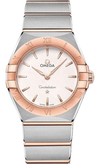 Omega Constellation Quartz Srebrny 28 mm Zloto/Stal