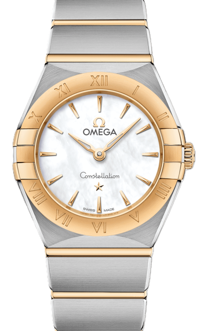 Omega Constellation Srebrny 28 mm Zloto/Stal