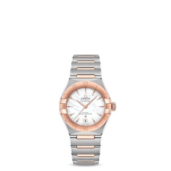 Omega Constellation Bialy 29 mm Zloto/Stal