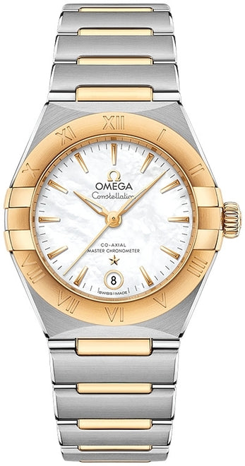 Omega Constellation Masa perlowa 29 mm Zloto/Stal