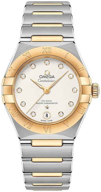 Omega Constellation Srebrny 29 mm Zloto/Stal