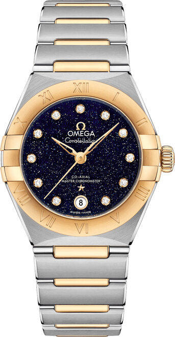 Omega Constellation Niebieski 29 mm Zloto/Stal