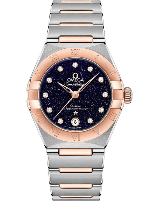 Omega Constellation Niebieski 29 mm Zloto/Stal