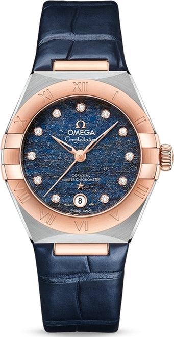 Omega Constellation Niebieski 29 mm Zloto/Stal