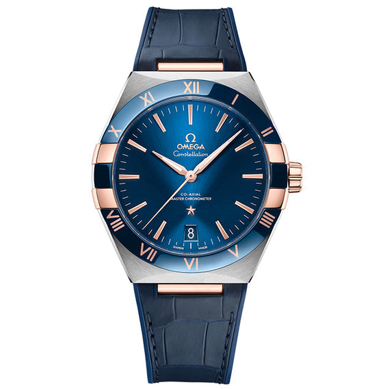 Omega Constellation Niebieski 41 mm Zloto/Stal