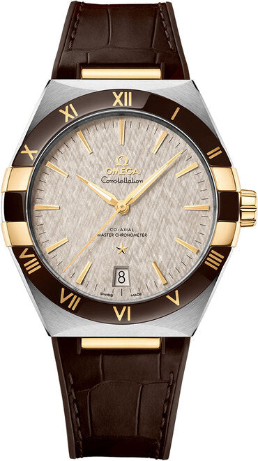 Omega Constellation Szary 41 mm Zloto/Stal