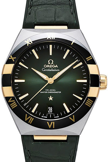 Omega Constellation Zielony 41 mm Zloto/Stal
