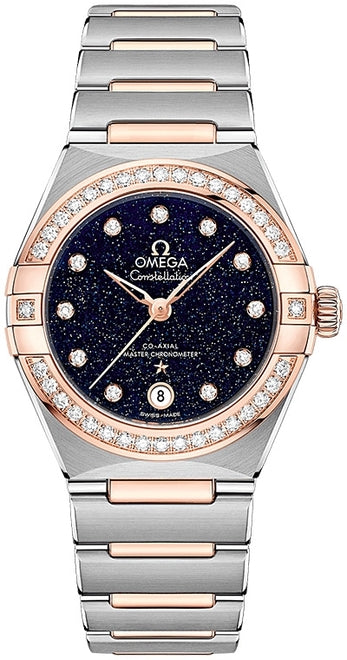 Omega Constellation Niebieski 29 mm Zloto/Stal