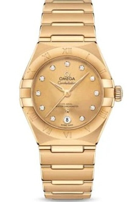 Omega Constellation Szampanski 29 mm Żółte złoto