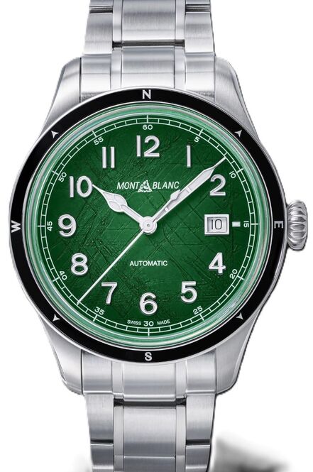 Montblanc 1858 Automatic Date 0 Oxygen Zielony 38 mm Stal