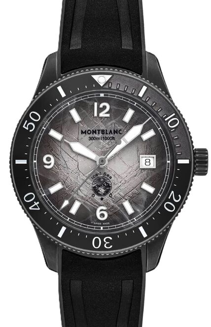 MontblancIced Sea Automatic Date 0 Oxygen Szary 41 mm Stal