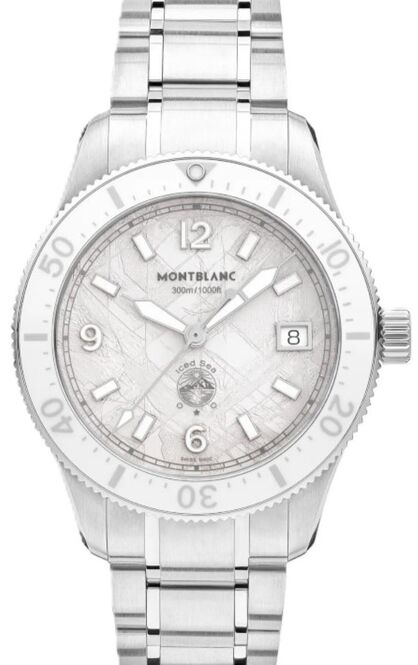 MontblancIced Sea Automatic Date 0 Oxygen White 38mm Steel 