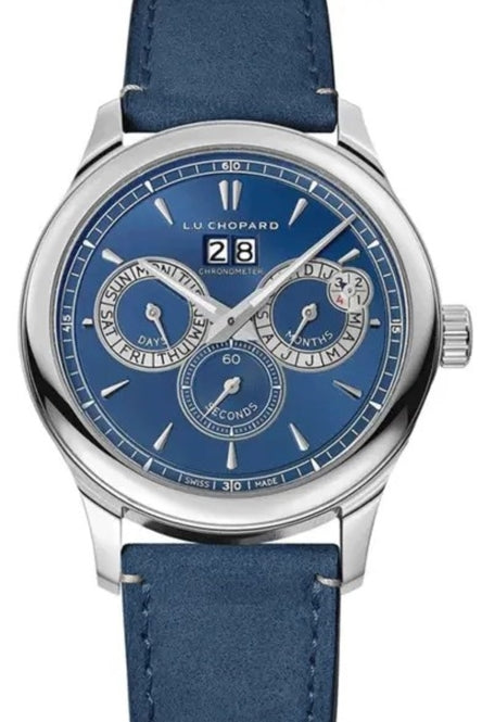 Chopard LUC Perpetual Twin Blue 43mm Steel 