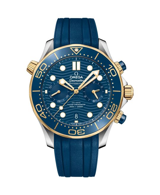 Omega Seamaster Diver 300 M Niebieski Złoto/Stal