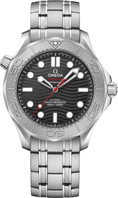 Omega Seamaster Diver 300 M Co-axial Master Czarny Stal