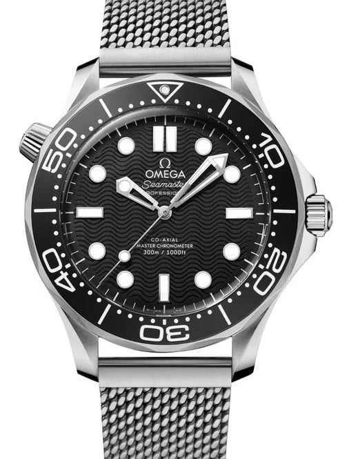 Omega Seamaster Diver 300 M Czarny 42 mm Stal