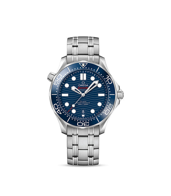 Omega Seamaster Diver 300 M Niebieski Stal