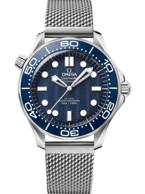 Omega Seamaster Diver 300M Niebieski Stal