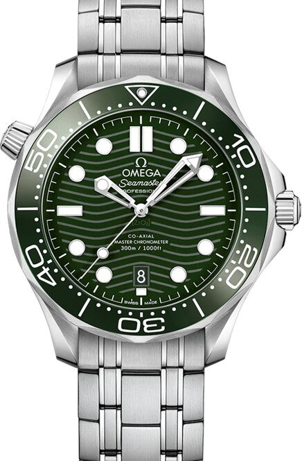 Omega Seamaster Diver 300 M Zielony 42 mm Stal