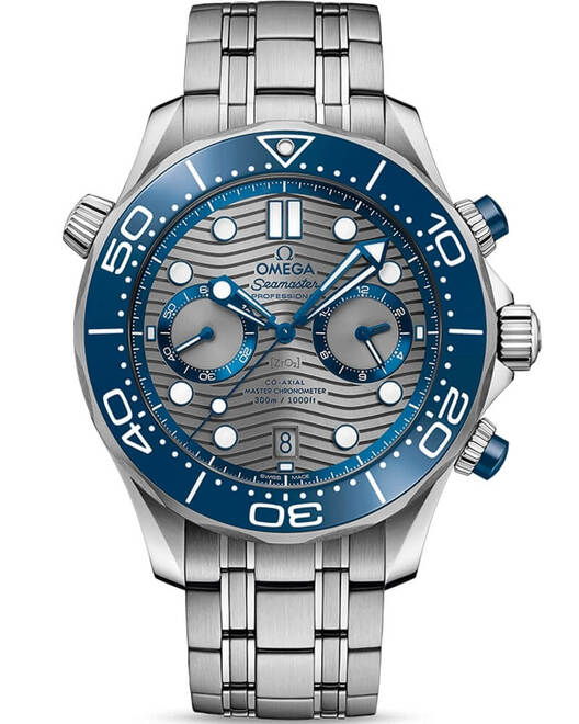 Omega Seamaster Diver 300 M Szary Stal