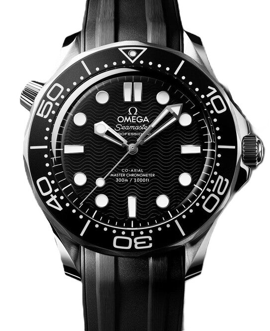 Omega Seamaster Diver 300 M Czarny 42 mm Stal